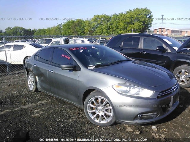 1C3CDFCAXDD682266 - 2013 DODGE DART LIMITED/R/T GRAY photo 1