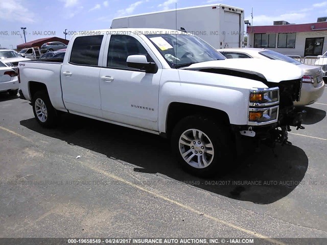 3GCUKRECXFG499218 - 2015 CHEVROLET SILVERADO K1500 LT WHITE photo 1