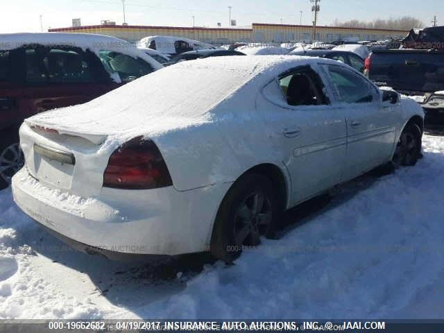 2G2WP552661170667 - 2006 PONTIAC GRAND PRIX Білий фото 4