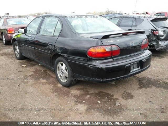 1G1NE52J43M527104 - 2003 CHEVROLET MALIBU LS შავი ფოტო 3