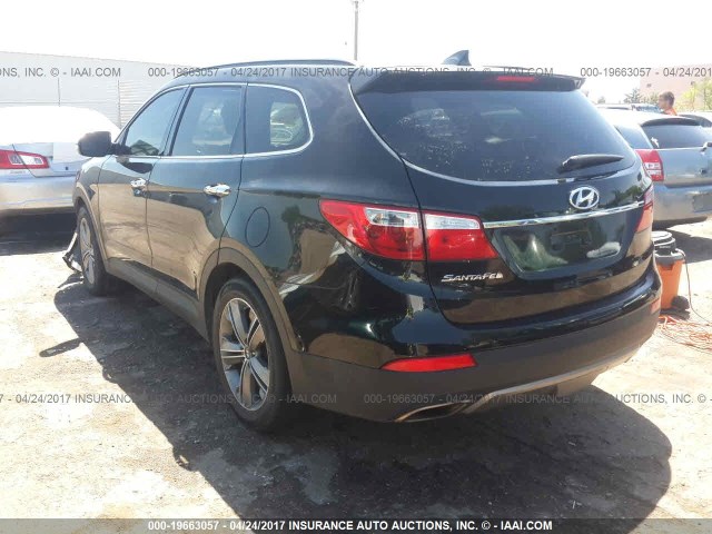 KM8SN4HF9EU076032 - 2014 HYUNDAI SANTA FE GLS BLACK photo 3