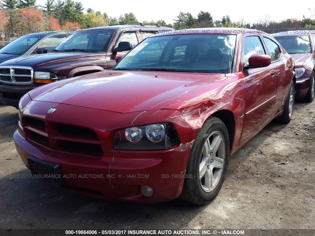 2B3KA53H48H174764 - 2008 DODGE CHARGER R/T RED photo 2