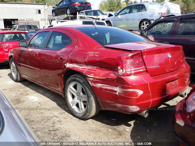 2B3KA53H48H174764 - 2008 DODGE CHARGER R/T RED photo 3