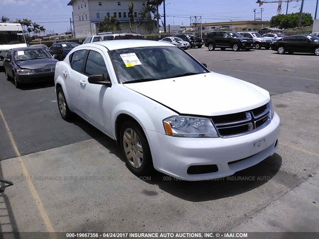 1B3BD4FB2BN578637 - 2011 DODGE AVENGER EXPRESS WHITE photo 1