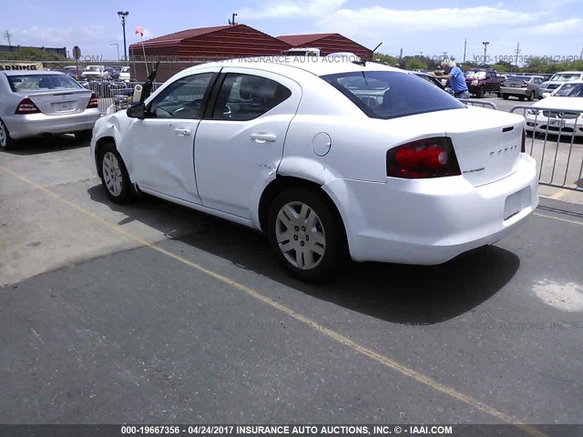 1B3BD4FB2BN578637 - 2011 DODGE AVENGER EXPRESS WHITE photo 3