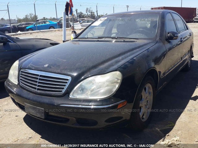 WDBNG70J92A233907 - 2002 MERCEDES-BENZ S 430 BLACK photo 2