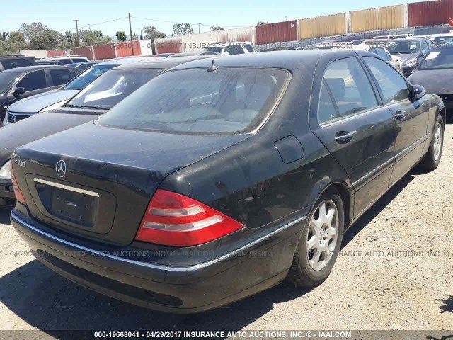 WDBNG70J92A233907 - 2002 MERCEDES-BENZ S 430 BLACK photo 4