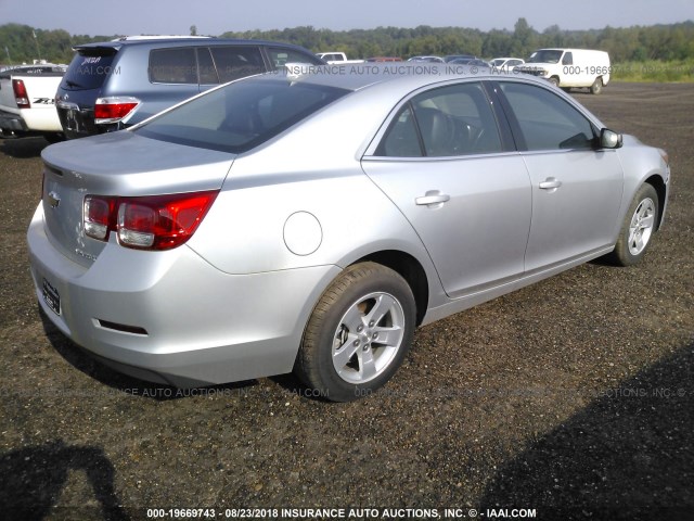 1G11C5SA7GF153148 - 2016 CHEVROLET MALIBU LIMITED LT SILVER photo 4