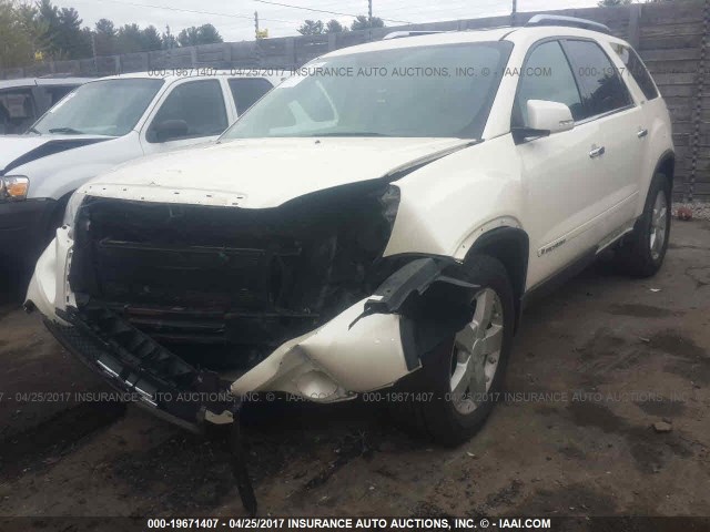 1GKEV33728J148680 - 2008 GMC ACADIA SLT-2 WHITE photo 6