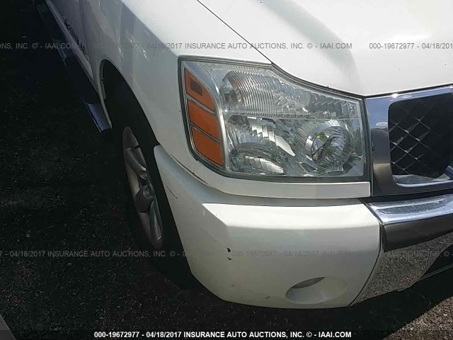 1N6BA07A47N228887 - 2007 NISSAN TITAN XE/SE/LE WHITE photo 6