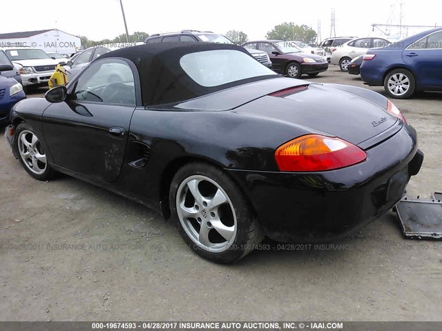 WP0CA29832U623963 - 2002 PORSCHE BOXSTER BLACK photo 3