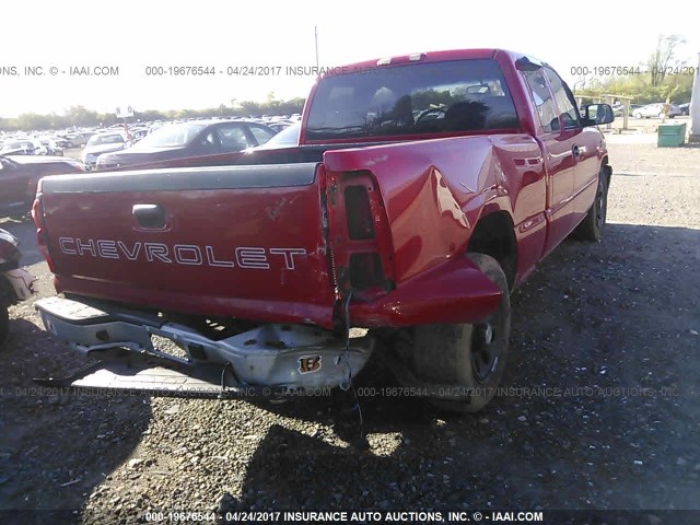1GCEC19V77Z179970 - 2007 CHEVROLET SILVERADO C1500 CLASSIC RED photo 4
