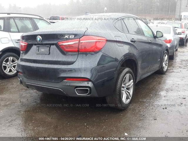 5UXKU2C52F0N77815 - 2015 BMW X6 XDRIVE35I BLACK photo 4