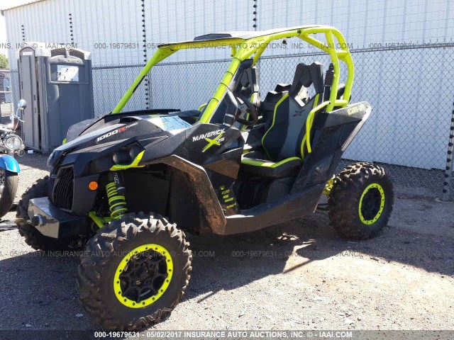 3JBPDAR27FJ003548 - 2015 CAN-AM MAVERICK 1000R TURBO X DS BLACK photo 2