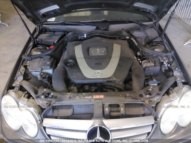 WDBTK56F79F262400 - 2009 MERCEDES-BENZ CLK 350 BROWN photo 10