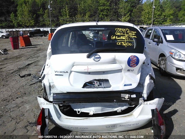 3N1CE2CPXFL378425 - 2015 NISSAN VERSA NOTE S/S PLUS/SV/SL/SR WHITE photo 6