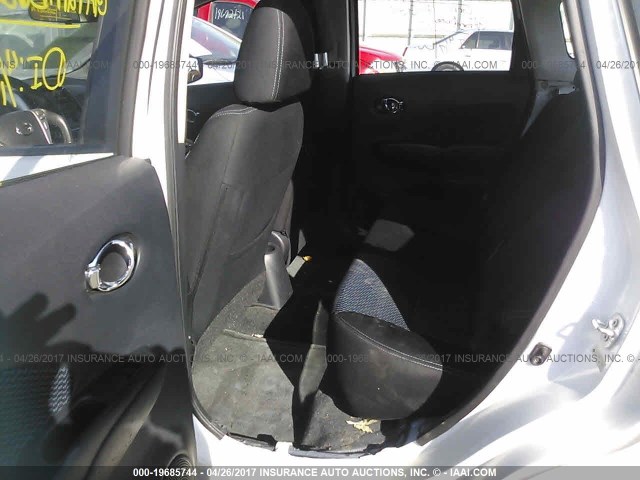 3N1CE2CPXFL378425 - 2015 NISSAN VERSA NOTE S/S PLUS/SV/SL/SR WHITE photo 8