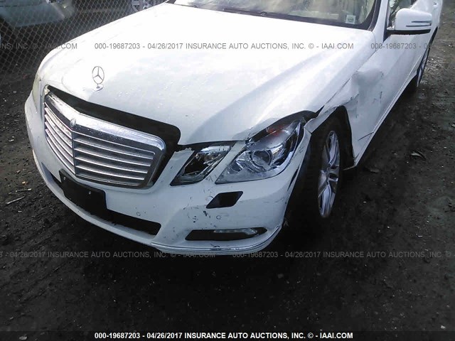 WDDHF8HB6AA230066 - 2010 MERCEDES-BENZ E 350 4MATIC WHITE photo 6