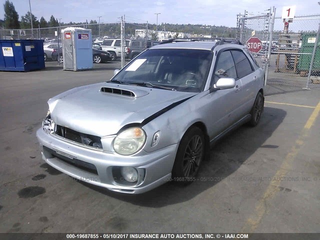 JF1GG29612G828426 - 2002 SUBARU IMPREZA WRX SILVER photo 2