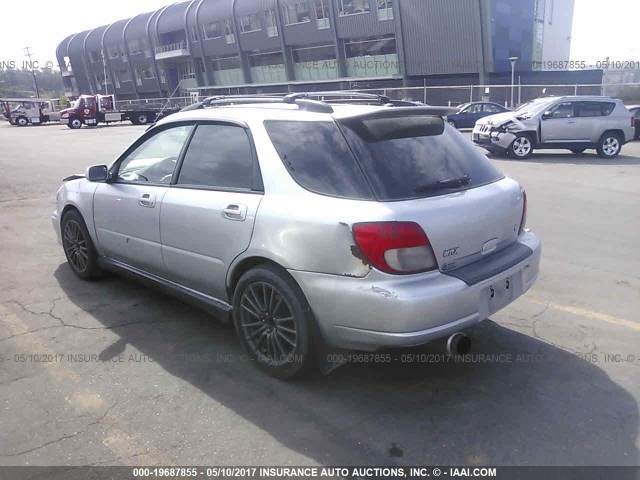 JF1GG29612G828426 - 2002 SUBARU IMPREZA WRX SILVER photo 3