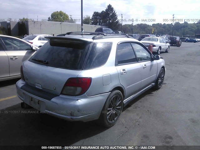 JF1GG29612G828426 - 2002 SUBARU IMPREZA WRX SILVER photo 4