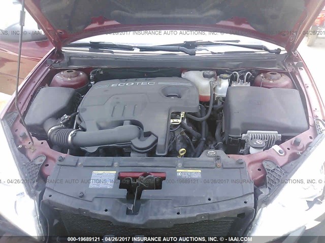 1G2ZG57B794129113 - 2009 PONTIAC G6 MAROON photo 10
