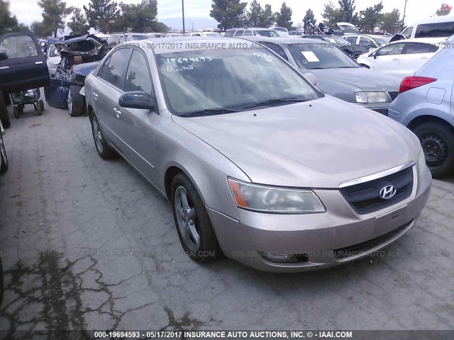 5NPEU46FX6H046587 - 2006 HYUNDAI SONATA GLS/LX TAN photo 1