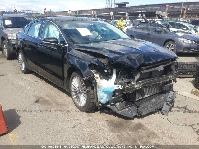 3FA6P0D97GR106931 - 2016 FORD FUSION TITANIUM BLACK photo 1