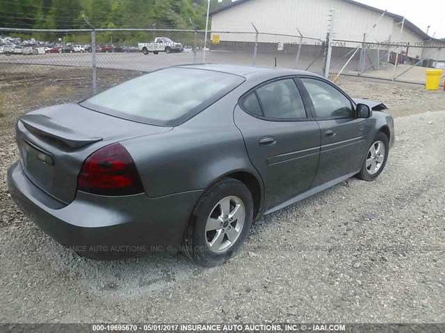 2G2WP522551349141 - 2005 PONTIAC GRAND PRIX GRAY photo 4