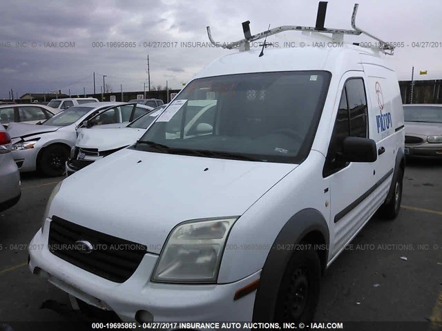 NM0LS7BN9AT038431 - 2010 FORD TRANSIT CONNECT XLT WHITE photo 2