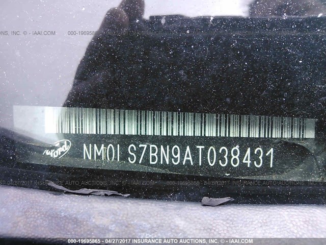 NM0LS7BN9AT038431 - 2010 FORD TRANSIT CONNECT XLT WHITE photo 9