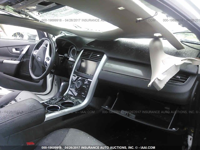 2FMDK3AK8EBA94059 - 2014 FORD EDGE SPORT WHITE photo 5