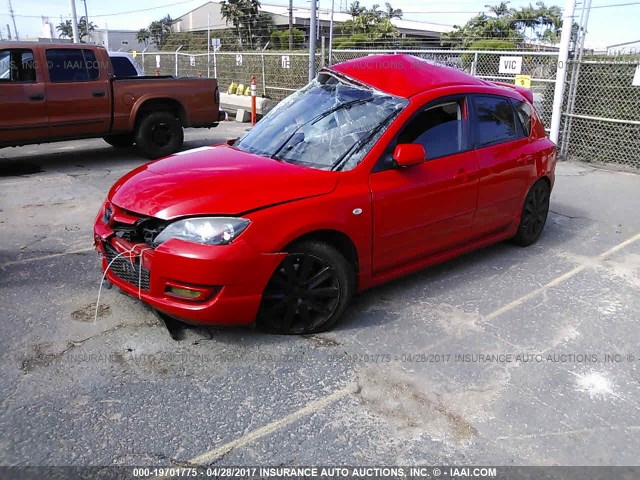 JM1BK34L591238474 - 2009 MAZDA SPEED 3 RED photo 2