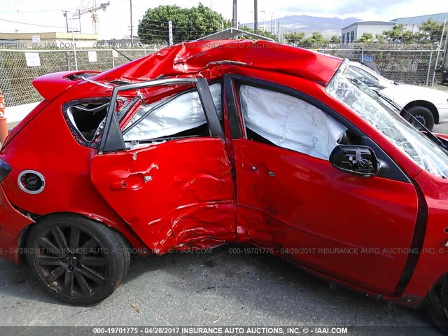 JM1BK34L591238474 - 2009 MAZDA SPEED 3 RED photo 6