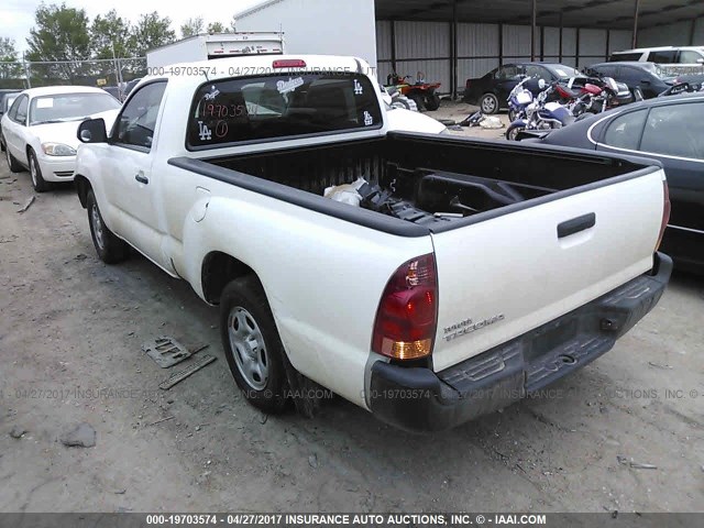 5TFNX4CN2DX021185 - 2013 TOYOTA TACOMA WHITE photo 3