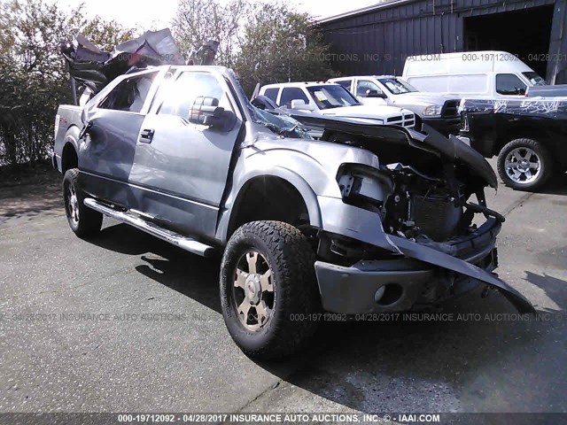 1FTPW14V19FA16744 - 2009 FORD F150 SUPERCREW SILVER photo 1