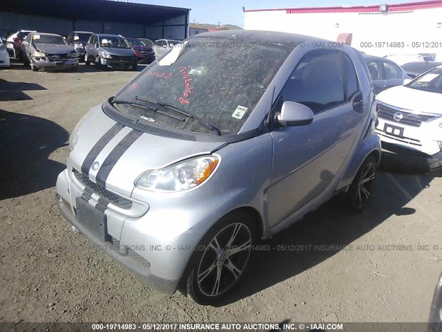 WMEEJ31X08K103548 - 2008 SMART FORTWO PURE/PASSION SILVER photo 2
