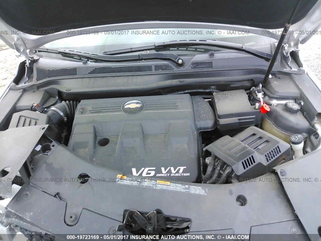 2GNFLGE54C6347641 - 2012 CHEVROLET EQUINOX LTZ GRAY photo 10