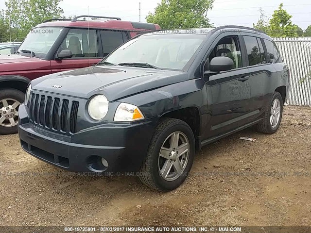 1J8FT47WX7D200334 - 2007 JEEP COMPASS BLUE photo 2