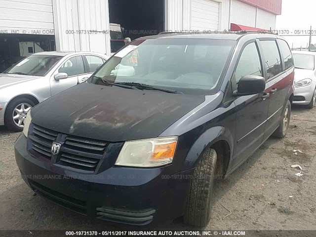 2D8HN44H08R703791 - 2008 DODGE GRAND CARAVAN SE Dark Blue photo 2