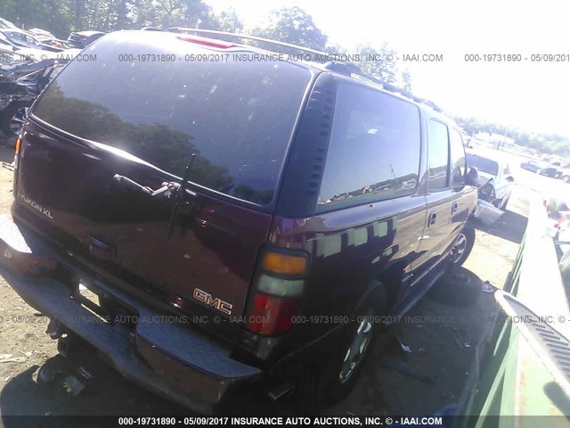 1GKFK66UX4J287238 - 2004 GMC YUKON XL DENALI RED photo 4