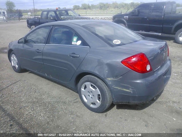1G2ZF58B174272833 - 2007 PONTIAC G6 VALUE LEADER/BASE GRAY photo 3