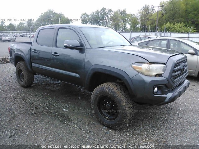 3TMCZ5ANXHM068390 - 2017 TOYOTA TACOMA DBL CAB/SR/TRDSPT/OR/PRO ნაცრისფერი ფოტო 1