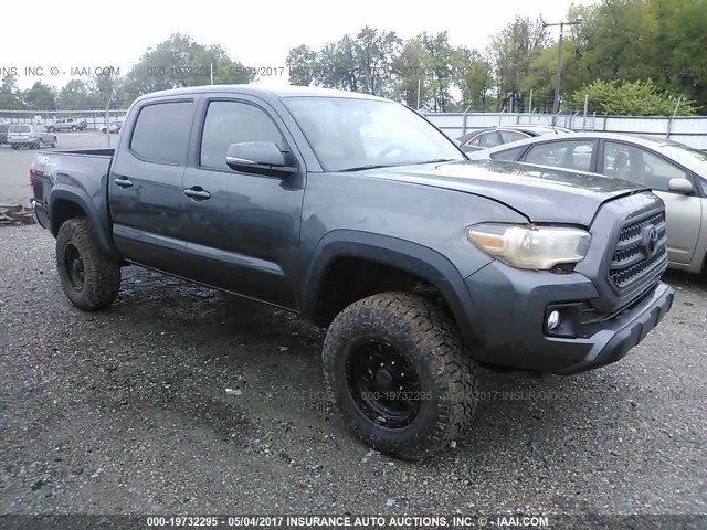 3TMCZ5ANXHM068390 - 2017 TOYOTA TACOMA DBL CAB/SR/TRDSPT/OR/PRO GRAY photo 1