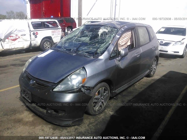 JHMGD38688S036174 - 2008 HONDA FIT SPORT Pewter photo 2