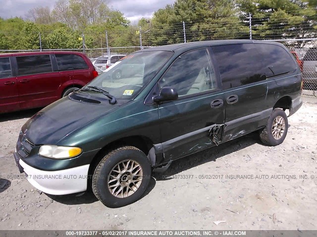 1B4GP44G4WB522892 - 1998 DODGE GRAND CARAVAN SE/SPORT GREEN photo 2