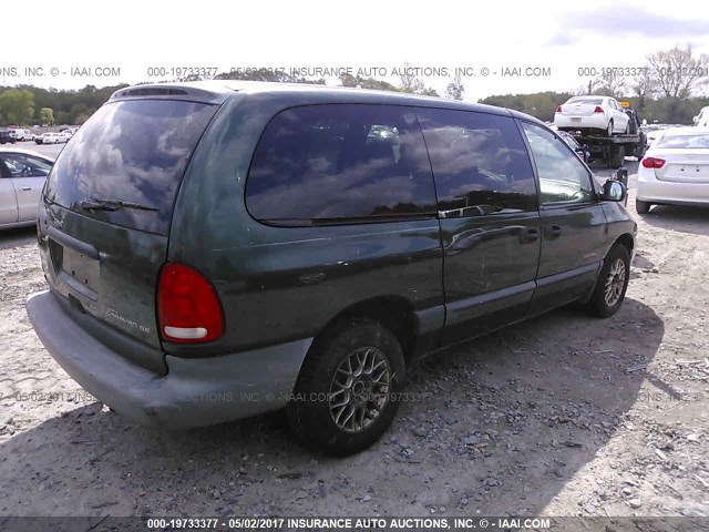 1B4GP44G4WB522892 - 1998 DODGE GRAND CARAVAN SE/SPORT GREEN photo 4