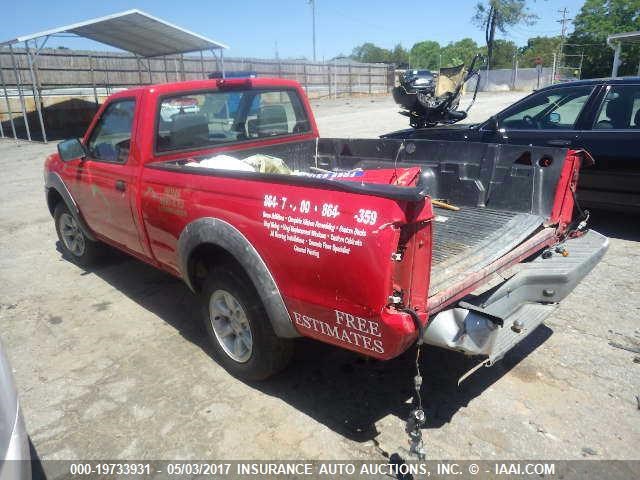 1N6DD21S01C391245 - 2001 NISSAN FRONTIER XE RED photo 3