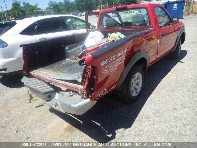 1N6DD21S01C391245 - 2001 NISSAN FRONTIER XE RED photo 6