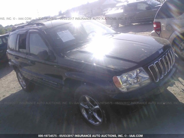 1J4GW58N61C664100 - 2001 JEEP GRAND CHEROKEE LIMITED BLACK photo 1